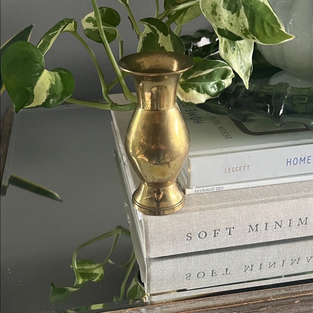 Vintage brass small Vase